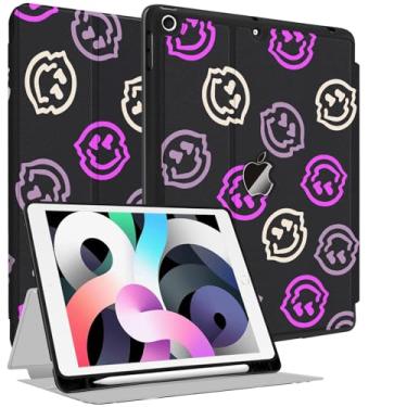 Imagem de Capa para iPad 9ª/8ª/7ª geração de 10,2 polegadas 2021/2020/2021, capa de couro premium com suporte para Apple Pencil - hibernar/despertar automático e vários ângulos de visualização