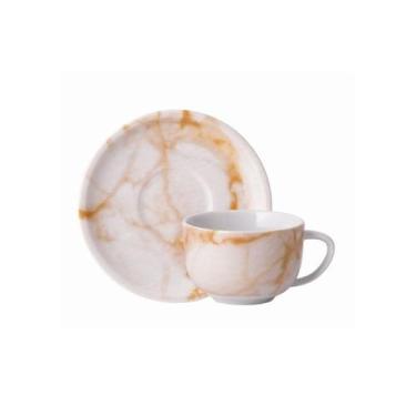 Imagem de Xícara Café com Pires 100 ml Porcelana Schmidt - Dec. Cambuí 2399, 239