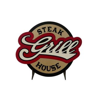 Imagem de Placa Decorativa Cantinho do Churrasco Cervejas Meu Boteco Amigos Bem 