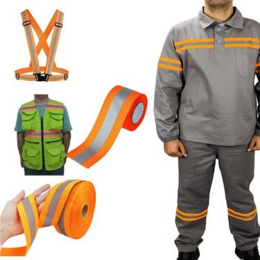 Imagem de FITA FRISO REFLETIVA LARANJA 50MM - 5 mts - Inneo Brasil