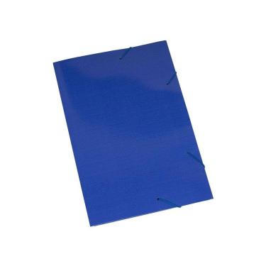 Imagem de Pasta Cartão Duplex Abas E Elástico 20Un Polycart Azul