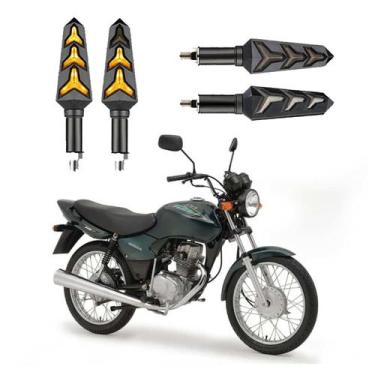 Imagem de KIT 4 Seta Sequencial Pisca de Led Universal Estrela Modelo P09S Moto 