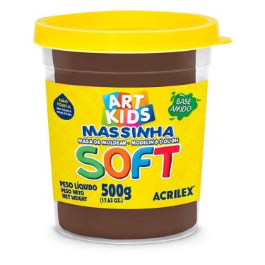 Imagem de Massa de modelar Soft 500g Chocolate 814 Acrilex