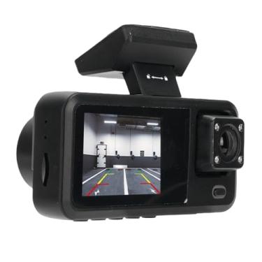 Imagem de Sanpyl Câmera Dash 3 Canal Com Wi -Fi, 1080p Frontal, Interior de 720p, Lente Tripla Traseira de 480p, Tela de 2 Polegadas para Segurança do Carro e Evidência de Acidente