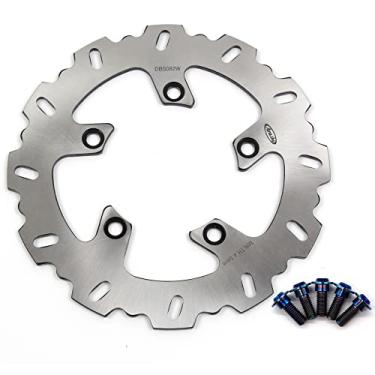 Imagem de Rotor de disco de freio traseiro Arashi com parafusos de montagem para Yamaha FZ6 FZ600 Fazer 600 2004-2008, FZ6 FAZER S2 2007-2009, FZ6 S2 07-08, MT03 MT-03 06-11, FZ1 06 -14, F Z1 FAZER 06-12 ABS 07