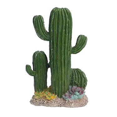 Imagem de AYNEFY Suculentas Planta Decoração de Aquário Ornamento de Resina para Tanques de Peixes e Habitats de Répteis 11x13x17.5cm