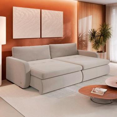 Imagem de Sofá Retrátil e Reclinável 4 Lugares 200cm Sunset - Estofart