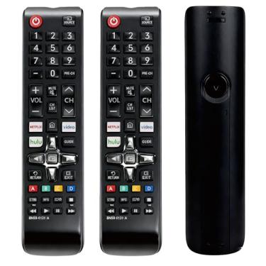 Imagem de Controle remoto universal para todos os controles de TV Samsung, compatível com todos os modelos Samsung LCD LED HDTV 3D Smart TVs Series 6 7 TV Remote BN59-01315A, 2 pacotes