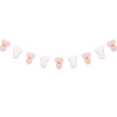 Imagem de Raoformi Faixa de chá de bebê com tema de abóbora - Roupas de bebê Body Varal de Halloween Placa pendurada para decoração de festa de aniversário, guirlanda de outono, dia de Ação de Graças