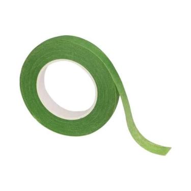 Imagem de Fita Adesiva Floral De 12mm 30 Jardas Verde Para Envolvimento De Buquê