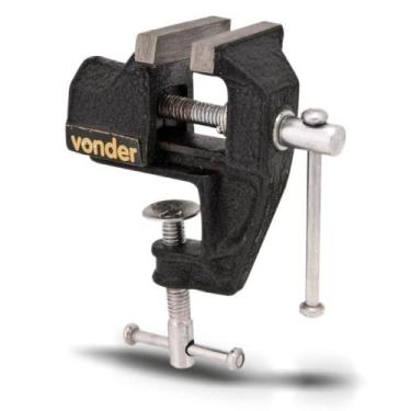 Imagem de Mini Torno de Bancada Morsa de 1kg com Grampo da marca Vonder  Leve e 