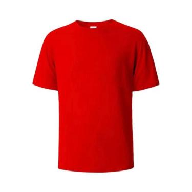 Imagem de Camiseta De Algodão Branca De Alta Resistência 500g Com Gola Redonda E