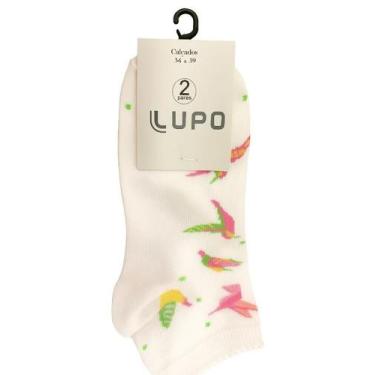 Imagem de Kit 2 Pares Meias Lupo Colorida Feminina Cano Curto - 4535-088, Sortid