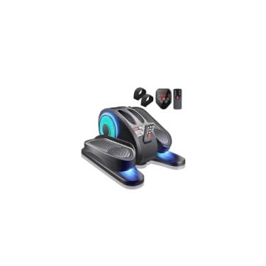 Imagem de E-Shine Leisure Esl Under Desk Elliptical - Exercitador De Pernas Portátil Para Idosos, Elíptico De Assento Compacto Com Controle Remoto, Display Lcd Instrutores Elípticos Elétricos Para Casa, Azul