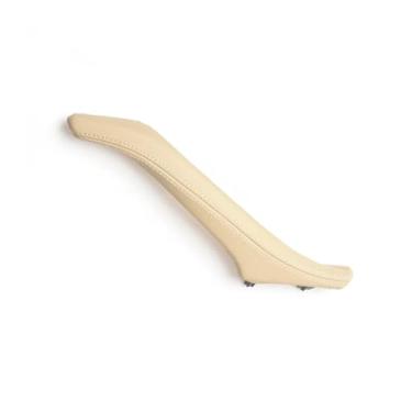 Imagem de Carro esquerda direita interior porta do passageiro puxador de couro conjunto Compatível com bmw série 5 f10 f11 f18 520i 523i 525i 528i 535i(Right Beige)