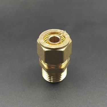 Imagem de 1216 1418 1620 2025 2632 PEX-AL-PEX 1/5.1 cm 3/10.2 cm 2.5 cm BSP macho fêmea latão adaptador de encaixe de tubo reto para aquecimento solar de piso (BSP macho, 1620_2.5 cm)