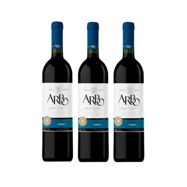 Imagem de Kit Vinho Arbo Tinto Seco Tannat Casa Perini 750ml 3 unid