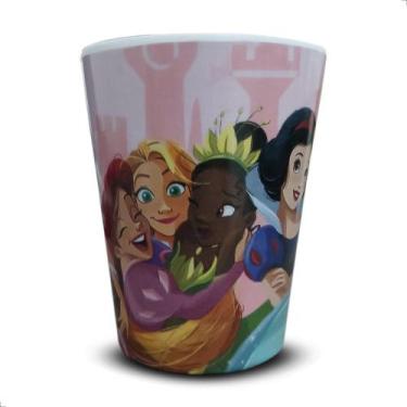 Imagem de Copo Infantil Disney Princesas Meninas Melamine 300ml - Yangzi