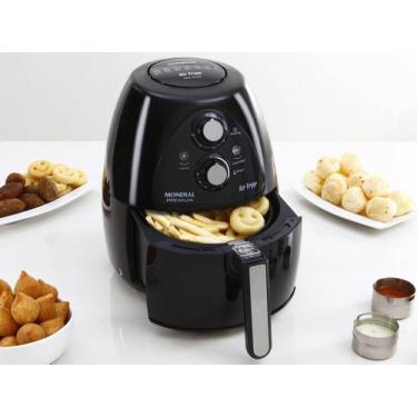 Imagem de Fritadeira Sem Óleo Air Fryer 2,7L Mondial Preto 1500W AF-05, Preto, 2