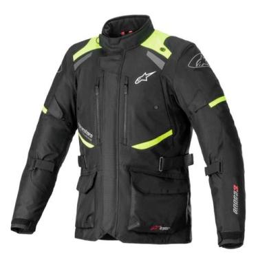 Imagem de Jaqueta alpinestars masculina big trail andes v3 pto amarelo, L
