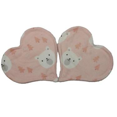 Imagem de Conjunto de 2 Paninhos em Forma de Coração para Bebê - Happy Turtle Cr