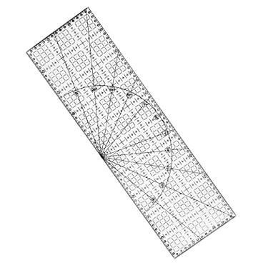 Imagem de Régua 15X50cm Acrílico Para Artesanato Patchwork Scrapbook