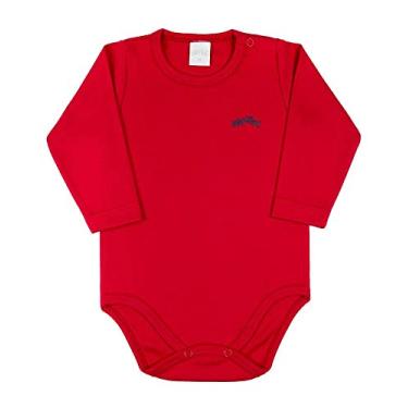 Imagem de Body Bebê Suedine Básico - Vermelho 3