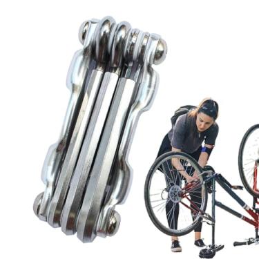 Imagem de Multiferramenta para bicicleta 7 em 1 - Chave de fenda multifuncional dobrável multiferramenta - Ferramentas de equitação para bicicletas elétricas, bicicletas de montanha, bicicletas de Fpgear