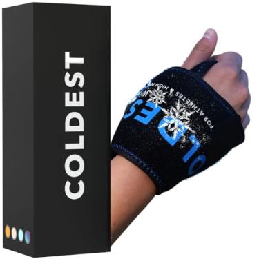 Imagem de The Coldest Wrist Ice Pack Suporte de mão reutilizável flexível – Melhor alívio de terapia fria para artrite reumatoide, tendinite, dor no túnel do carpo, lesões, inchaço, contusões e dor (embalagem de gelo no pulso)