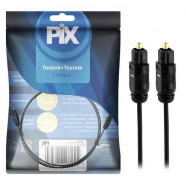 Imagem de Cabo Optico Toslink PIX 1 MT, Óptico, Pvc, Áudio