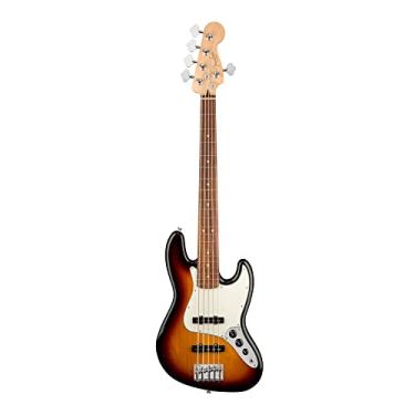 Imagem de Fender Player 5 cordas Jazz Bass, 3 cores Sunburst, Pau Ferro Fingerboard