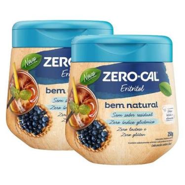 Imagem de kit 2 Adoçante Zero Cal Eritritol Bem Natural 250g