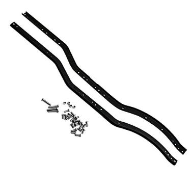 Imagem de WEFEINO 2PCS Stainless Steels RC Frame Rails Chassis Frame Beam for 1/10 Axial SCX10 RC Crawler Car Upgrade Parts