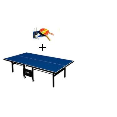 Imagem de MESA DE PING PONG MDF 18mm Klopf 1084 C/ RODAS + KIT Completo 5030