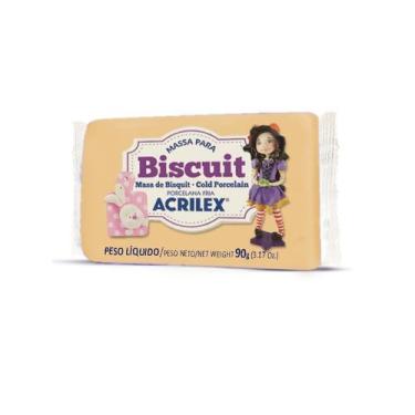 Imagem de Massa Pronta para Biscuit Porcelana Fria 90g - Acrilex, 566 - PÊSSEGO