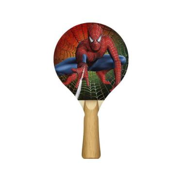 Imagem de Raquete para Tênis de Mesa 24,5x13,5 Kit 10un Mdf Madeira Adesivado - 