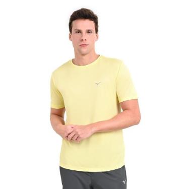 Imagem de Camiseta de Treino Masculina Mizuno Run Spark 2, Amarelo, P