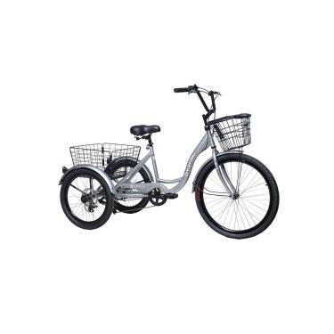 Imagem de Triciclo Deluxe com marcha Prata - Dream Bike