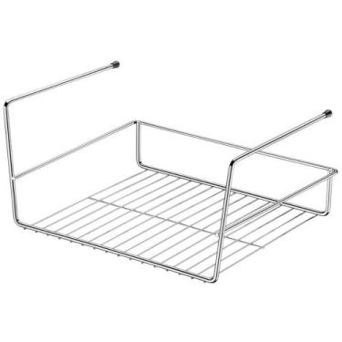 Imagem de Organizador De Armário Prateleira Suporte 26cm Encaixável - Aço Cromad