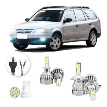 Imagem de Lampadas Led Volkswagen Parati 2000 A 2002 H4 H3 20000lm - V10, Branco