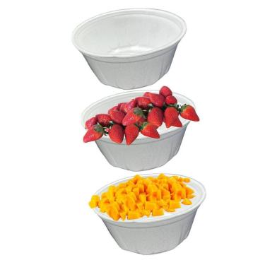 Imagem de Kit 50 Cumbuca Pote Isopor Térmico 300Ml Para Festas Caldos