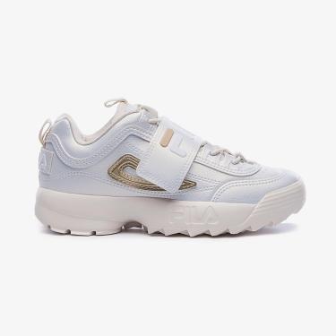 Imagem de Tenis Fila Disruptor Vlc Infantil,Bege/Dourado/Branco,36