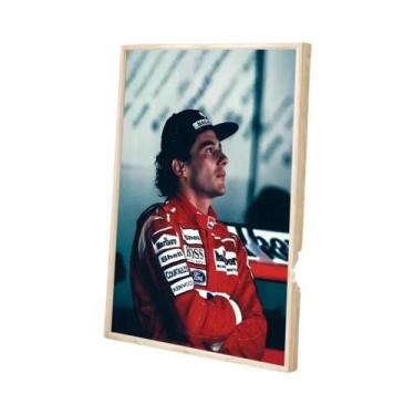 Imagem de Ayrton Senna Classic Vintage HD Qualidade Retro Wall Art Poster Para D