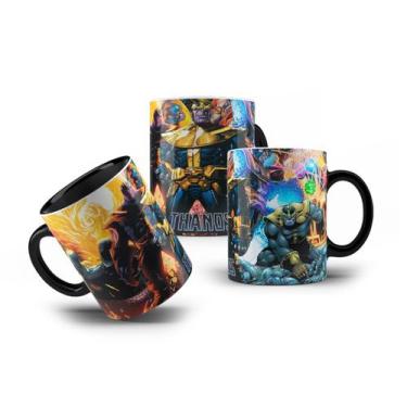 Imagem de Caneca de Porcelana Coleção Thanos Vilão Super Herois 325mL - VilelaGG
