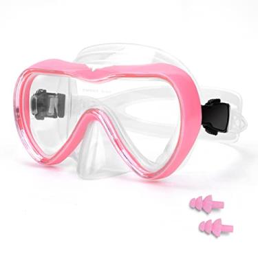 Imagem de REYMOOK Máscara De Mergulho, Óculos Natação Antiembaçantes Com Proteção Nasal, Mergulho Silicone Antivazamento Para Adultos, Vidro Temperado Hd 180 Graus Snorkel E Protetores Auriculares,