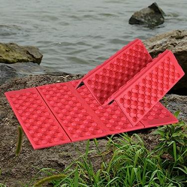 Imagem de Almofada de Sede de Espuma de Alta Resiliência XPE, Tapete de Dobramento Portátil à Prova D'água Com Isolamento Térmico para Camping, Almofada de Assento à Prova de Umidade