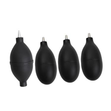 Imagem de BaotyJie Limpador de bomba de soprador de soprador de pó de pó de ar com bico de metal ferramentas de limpeza de pó de poeira, Preto