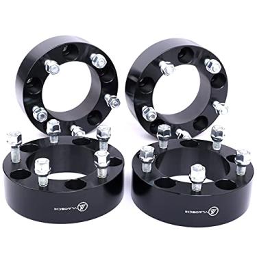 Imagem de VLAOSCHI Adaptadores de roda forjados pretos 5x4,75 a 5x5 de 5 polegadas com pinos de 30 x 3,5 cm compatíveis com Chevy GMC 5 Lug 5x120,65 a 5x127 adaptador para Camaro Corvette Blazer El Camino S10 Jimmy Sonoma - Pacote com 4
