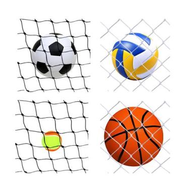 Imagem de Rede Tela Preta Para Quadra De Beach Tennis - 5,0m X 2,0m - Pelicano I