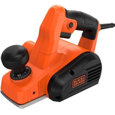 Imagem de BLACK+DECKER Plaina Elétrica 710W, Profundidade de Corte 2mm, Largura de Corte 82mm, Recesso 11mm, Com Adaptador de Aspiração de Pó, Modelo BEW712, 220V
